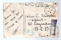 1939 57 SQUADRON RAF CHRISTMAS CARD B.E.F.