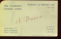 256 COMPANY PIONEER CORPS DANCE FEB. 1945 MECHELEN