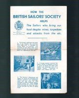 WW2 HOW THE BRITISH SAILORS' SOCIETY HELPS LEAFLET