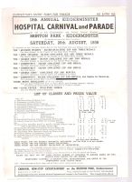 1939 KIDDERMINSTER HOSPITAL CARNIVAL and PARADE