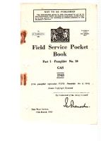 1943 FIELD SERVICE POCKET BOOK GAS
