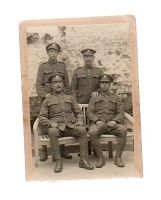 WW1 ERA CABINET CARD SOLDIERS PHOTO