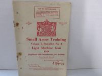 1941 Print of 1939 SMALL ARMS TRAINING LIGHT MACHINE GUN Ex HOME GUARD