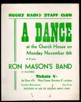 1944 DANCE POSTER RUGBY RADIO