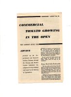 1941 GROWMORE LEAFLET No.56 COMMERCIAL TOMATO GROWING IN THE OPEN