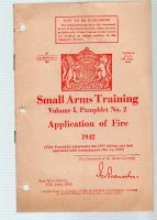 1942 SMALL ARMS TRAINING APPLICATION OF FIRE