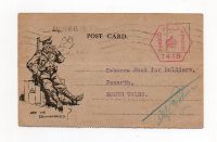 1916 TOBACCO FUND FOR SOLDIERS REPLY CARD B.E.F.