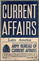 1943 ARMY BUREAU OF CURRENT AFFAIRS LATIN AMERICA