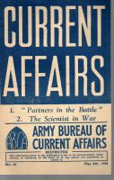 1944 ARMY BUREAU OF CURRENT AFFAIRS  PARTNERS IN BATTLE
