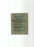 1938 RECORD BOOK RANGE TESTS 1939 ENTRIES