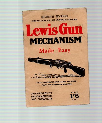 1942 7TH EDITION LEWIS GUN  EX 2 BATT. 2 COY. LEICS ACF CSM