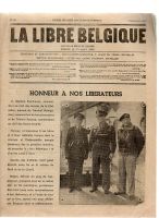 3rd September 1944 LA LIBRE BELGIQUE LIBERATION ISSUE