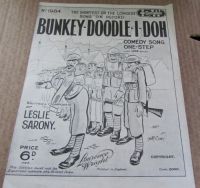 1939 BUNKEY DOODLE I DOH MUSIC SHEET