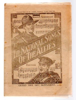 1918 THE NATIONAL SONGS OF THE ALLIES
