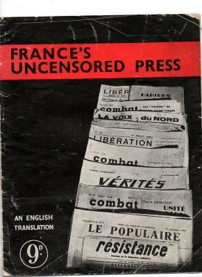 1942 FRANCE'S UNCENSORED PRESS