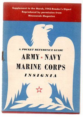 1943 ARMY NAVY MARINE CORPS INSIGNIA