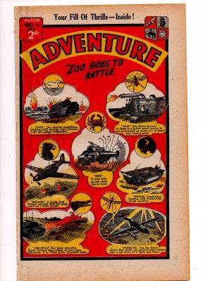 1945 AUGUST 11th edition of ADVENTURE COMIC.
