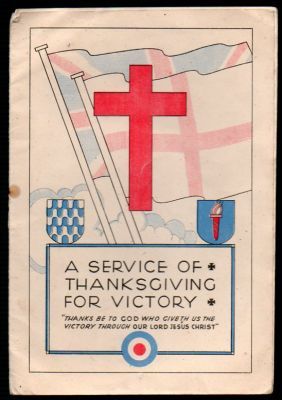 APRIL 1945 THANKSGIVING FOR VICTORY PROGRAMME