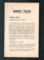 1939 MONEY TALKS , TO HITLER IT CAN SAY DEFEAT