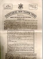 1918 LEAGUE OF NATIONAL SAFETY VEGETABLES:HOW TO COOK THEM 