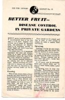 1942  DIG FOR VICTORY LEAFLET No 18 BETTER FRUIT