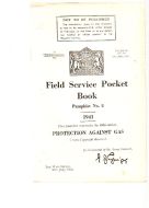1941 FIELD SERVICE POCKET BOOK PROTECTION AGAINST GAS