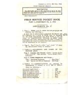 1943 FIELD SERVICE POCKT BOOK AMMENDMENTS