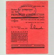 1943 NOTES for INSTRUCTORS on PRINCIPLES of INSTRUCTION