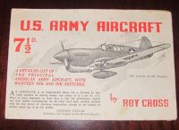 WW2 U.S. ARMY AIRCRAFT FOLD OUT CHART