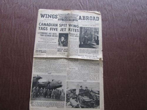 WINGS ABROAD ROYAL CANADIAN AIR FORCE NEWSPAPER FEB. 1 1945