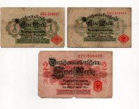 SMALL GROUP OF 3  x 1914 GERMAN NOTES