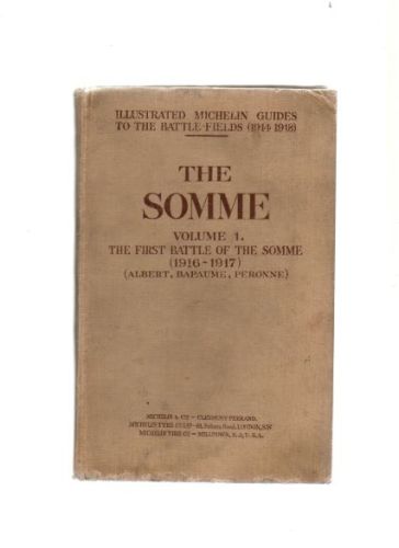 ORIGINAL 1919 MICHELIN GUIDE THE SOMME