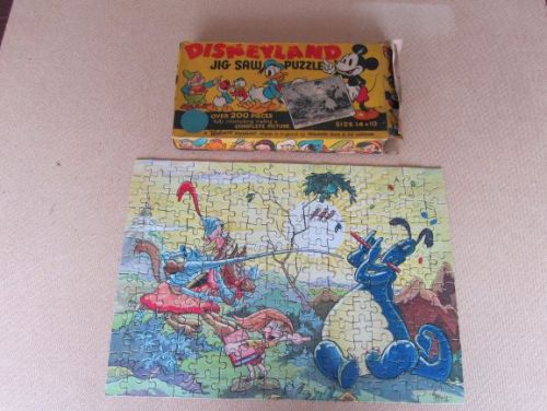 1940's DISNEYLAND JIGSAW THE RELUCTANT DRAGON