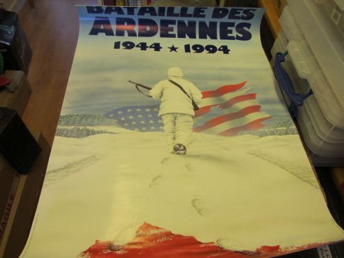 50TH ANNIVERSARY BATAILLE DES ARDENNES POSTER 