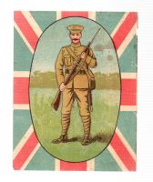 LARGE LABEL  showing WW1 Tommy
