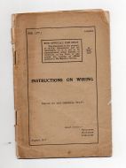 Original 1917 INSTRUCTIONS ON WIRING (BARBED WIRE) 