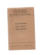 U.S. ARMY TECH MANUAL TM11-333 TELEPHONES