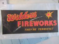 WILDERS FIREWORKS SMALL POSTER BANNER