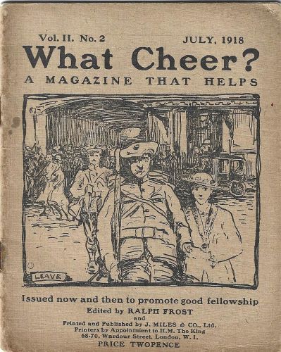 JULY 1918 EDITION OF WHAT CHEER ?