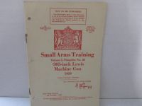 1939 .303 LEWIS MACHINE GUN SMALL ARMS PAMPHLET