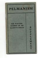 FOR WAR-TIME MEMBERS OF HIS MAJESTY'S FORCES.  PELMANISM BKLT
