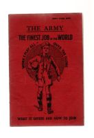 1937 THE ARMY THE FINEST JOB IN THE WORLD BKLT. HUDDERSFIELD ARMY RECRUITMENT